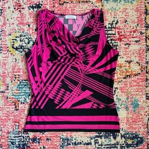 Pink and black Calvin Klein top